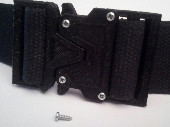  Quick Release Belt Buckle - Caiman v2.0 3D Print 171842