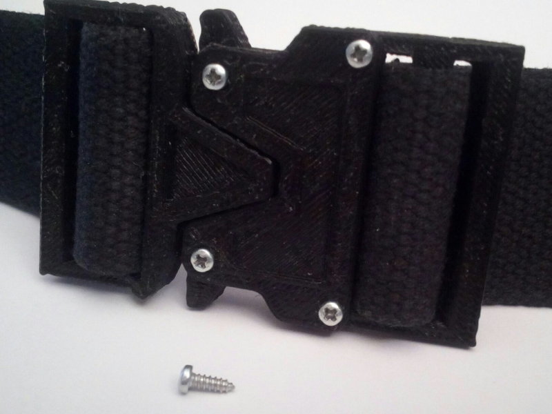 Cobra Buckle for backpack waist belt, dual ladderlock by J z, Download  free STL model