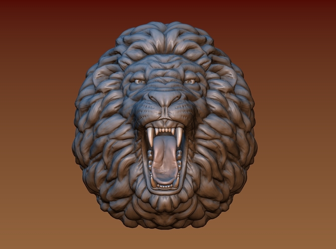 Lion head 3D Print 172053
