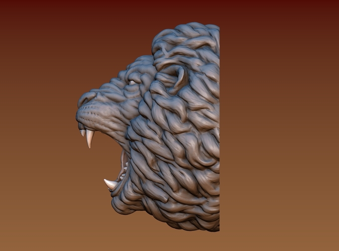 Lion head 3D Print 172054