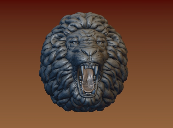 Lion head 3D Print 172059