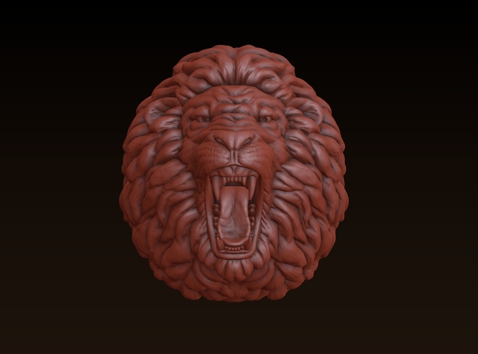 Lion head 3D Print 172061