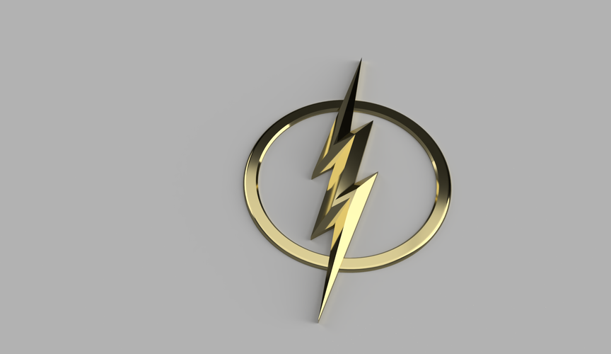 Injustice 2 Flash Emblem 3D Print 172148