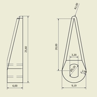 gauch arrow for a steppermotor 28BYJ-48 - Thumbnail 3