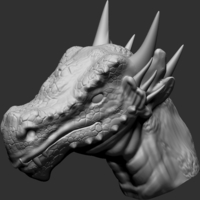 Small Dragon Head 3D Printing 172367