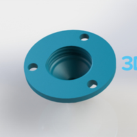 Small Drip Nozzle 3/4 inch, 3 hole - 3Dponics Drip Hydroponics 3D Printing 17237