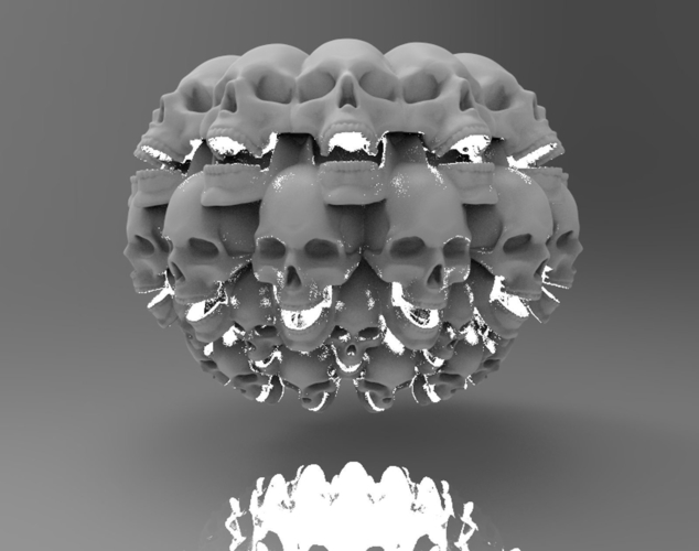 Skull Chandelier  3D Print 172613