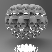 Small Skull Chandelier  3D Printing 172613