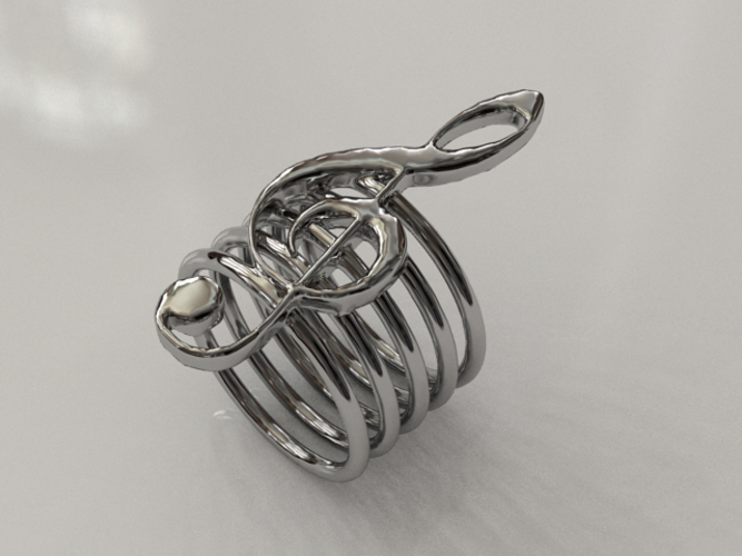 Music ring 3D Print 17269