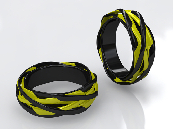 Knots Ring 3D Print 17293