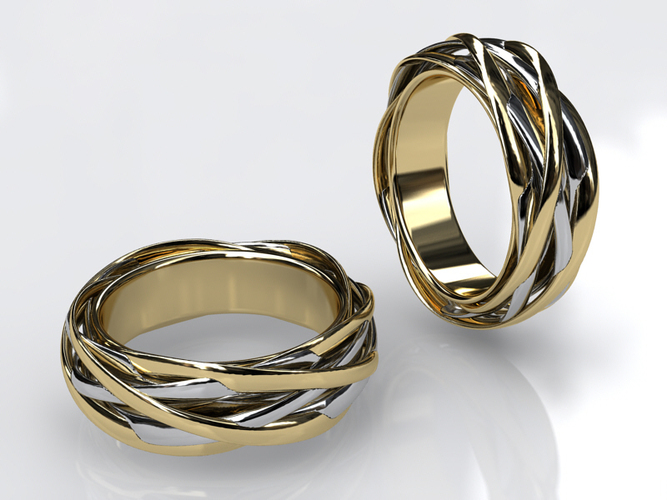 Knots Ring 3D Print 17294
