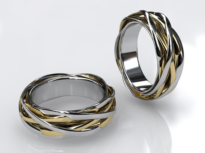 Knots Ring 3D Print 17295