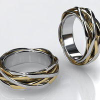 Small Knots Ring 3D Printing 17295