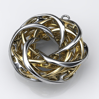 Intersecting Tori Pendant - Thumbnail 1