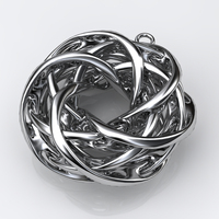 Intersecting Tori Pendant - Thumbnail 2
