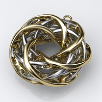 Intersecting Tori Pendant - Thumbnail 3