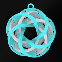 Intersecting Tori Pendant - Thumbnail 4