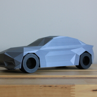 Small Low-Poly 2017 BMW M2 3D Printing 173323