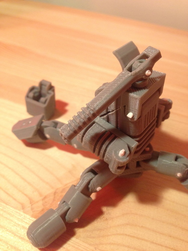 Mini Mech - Armored Version 3D Print 17372