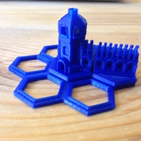 Small Mini Hex-Tile Towers Version 2 3D Printing 17389