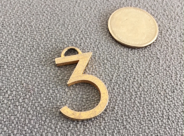 Lucky Number 3 Keychain