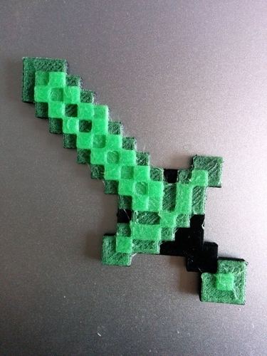 Minecraft tools, diamond & creeper 3D Print 174013
