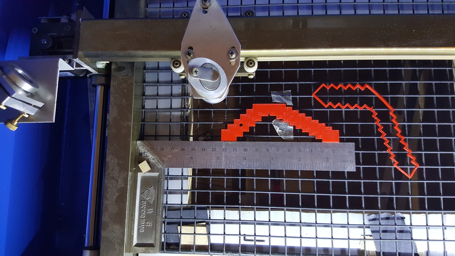 Bench saw blade height gauge 3D Print 174180