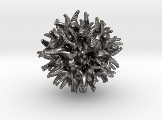 Sweetgum Tree Seed Pendant: Necklace/Earring 3D Print 17423