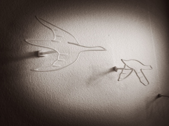 Flock of Birds: Wire Wall Art