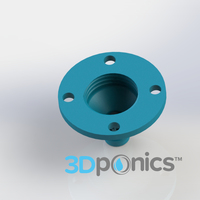 Drip Nozzle 3/4 inch, 4 hole - 3Dponics Drip Hydroponics - Thumbnail 3