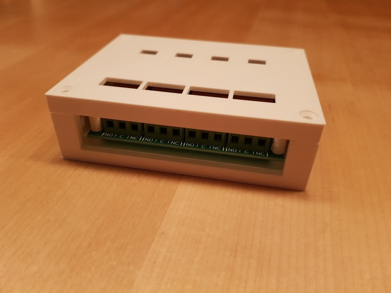 CASE for USB Relay Module 4 Channels, for Home Automation - v2