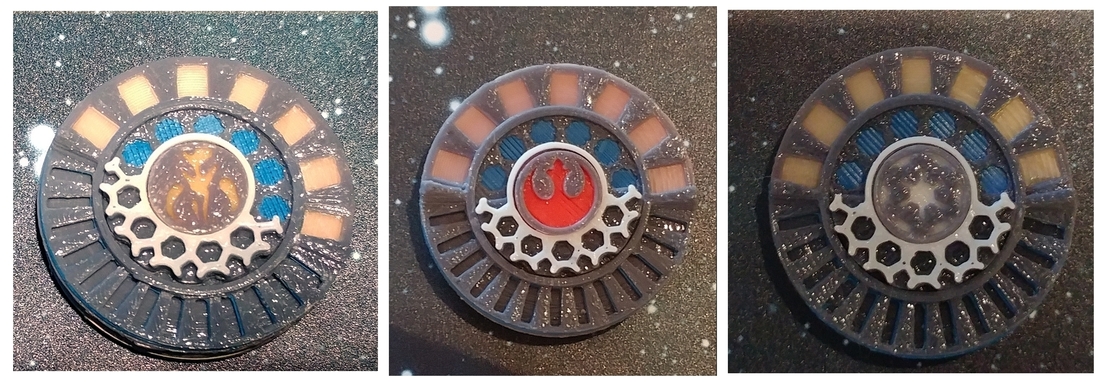 X Wing Miniature Game Damage Dials 3D Print 174955