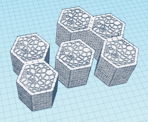 Hexagon of blocked ground - Warhammer Shadespire 3D Print 175040