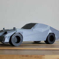 Small Low-Poly 1972 Datsun 240z 3D Printing 175066