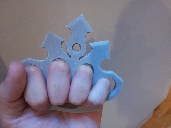 Rubber Knuckles - Mold for Multiblade brass nuckles 3D Print 17511