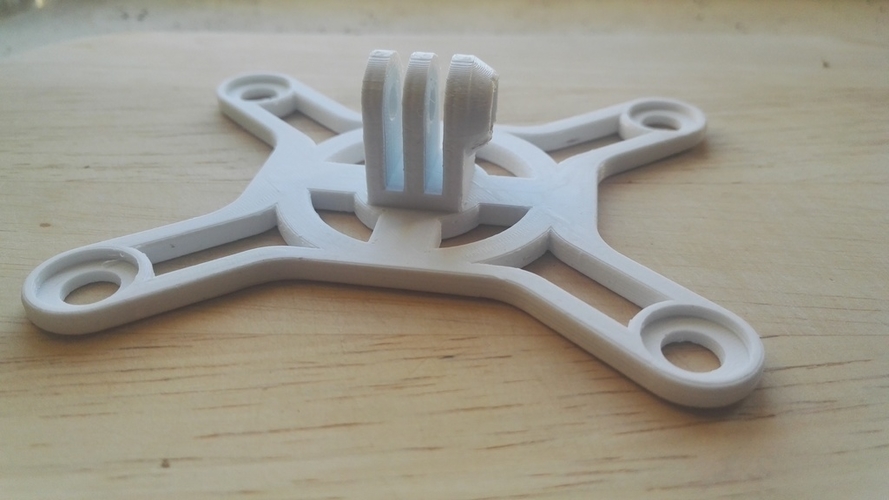 3d Printed Dji Phantom 3 Mount Gopro By Dejavydejavy Pinshape