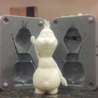Small Olaf Mold 3D Printing 17534