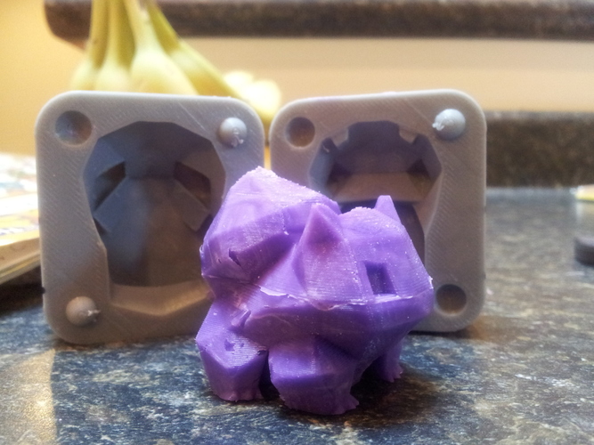 Low Poly Bulbasaur Mold 3D Print 17535
