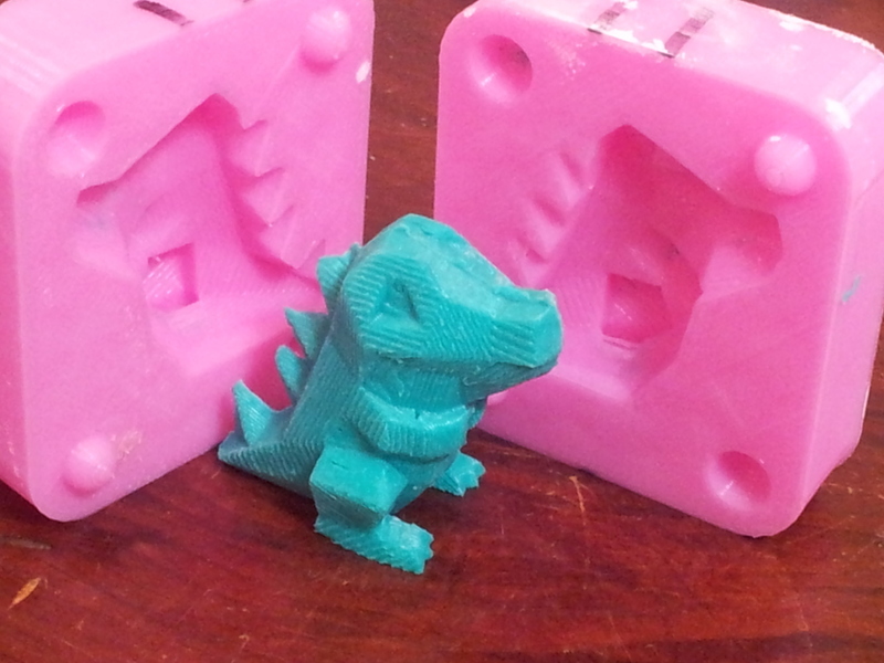 Low Poly Totodile Mold