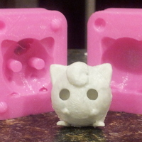 Small Low Poly Jigglypuff Mold 3D Printing 17549