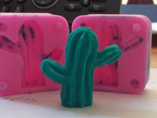 Lowpoly Cactus mold 3D Print 17550