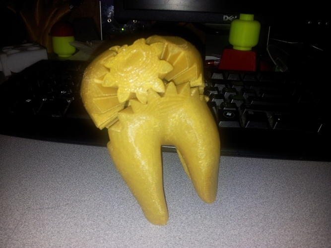 Geared Tooth 3D Print 17562