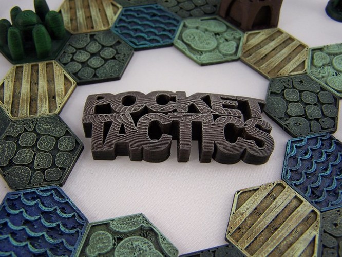 Pocket-Tactics Logo 3D Print 1757