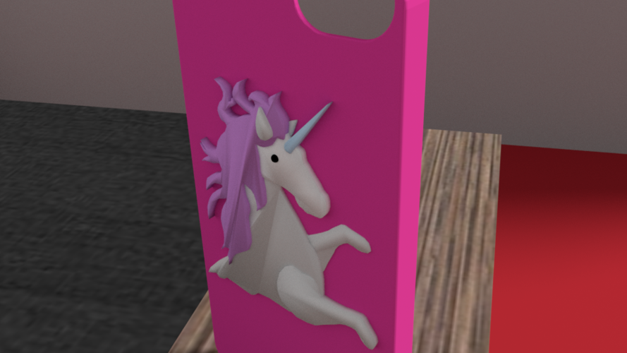 unicorn iphone 5 se case 3D Print 175908