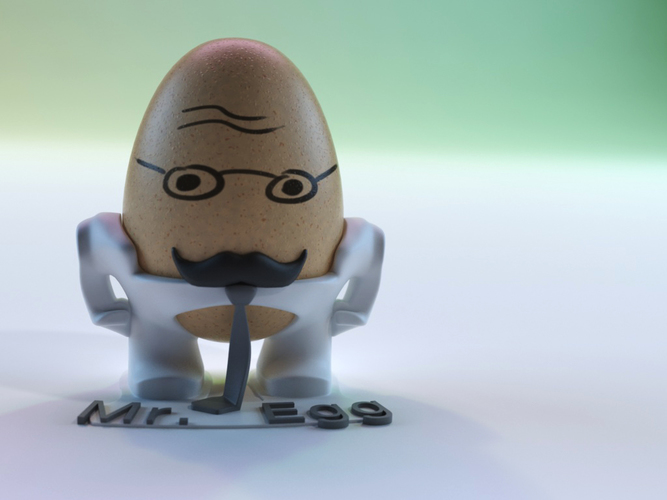 The Egg Family: Mr. Egg 3D Print 17591