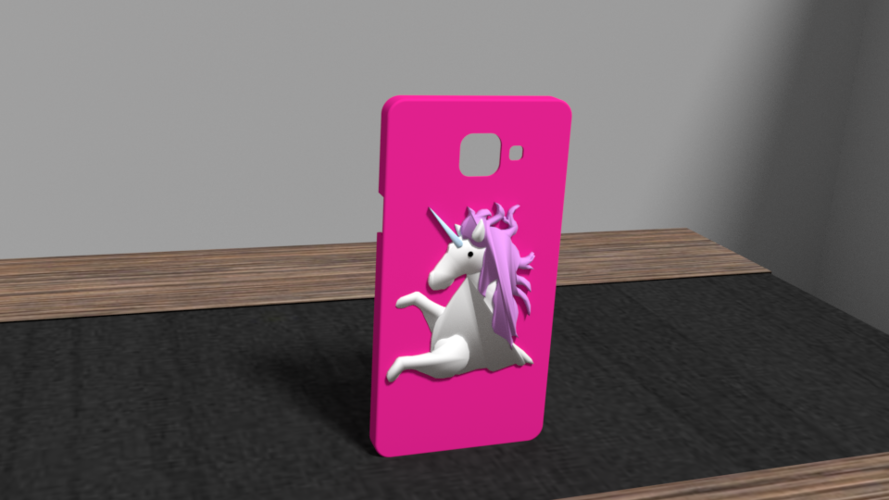Unicorn case samsung a5 3D Print 175913
