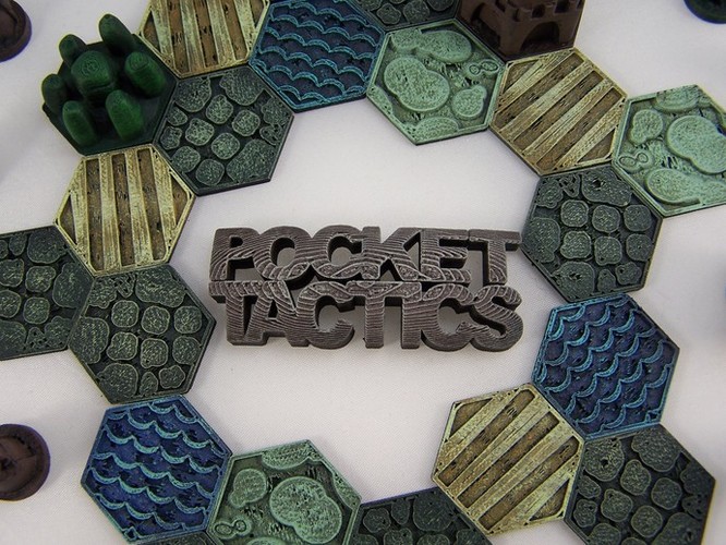 Pocket-Tactics Logo 3D Print 1760