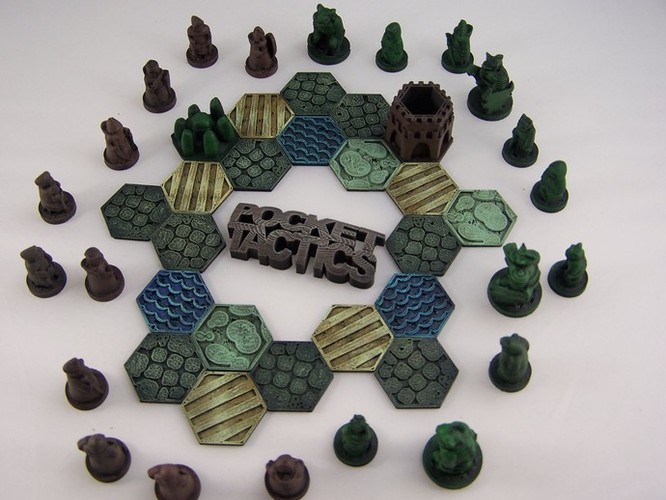 Pocket-Tactics Logo 3D Print 1761