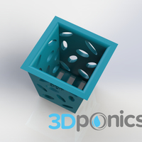 Planter (Square) - 3Dponics Non-Circulating Hydroponics - Thumbnail 2