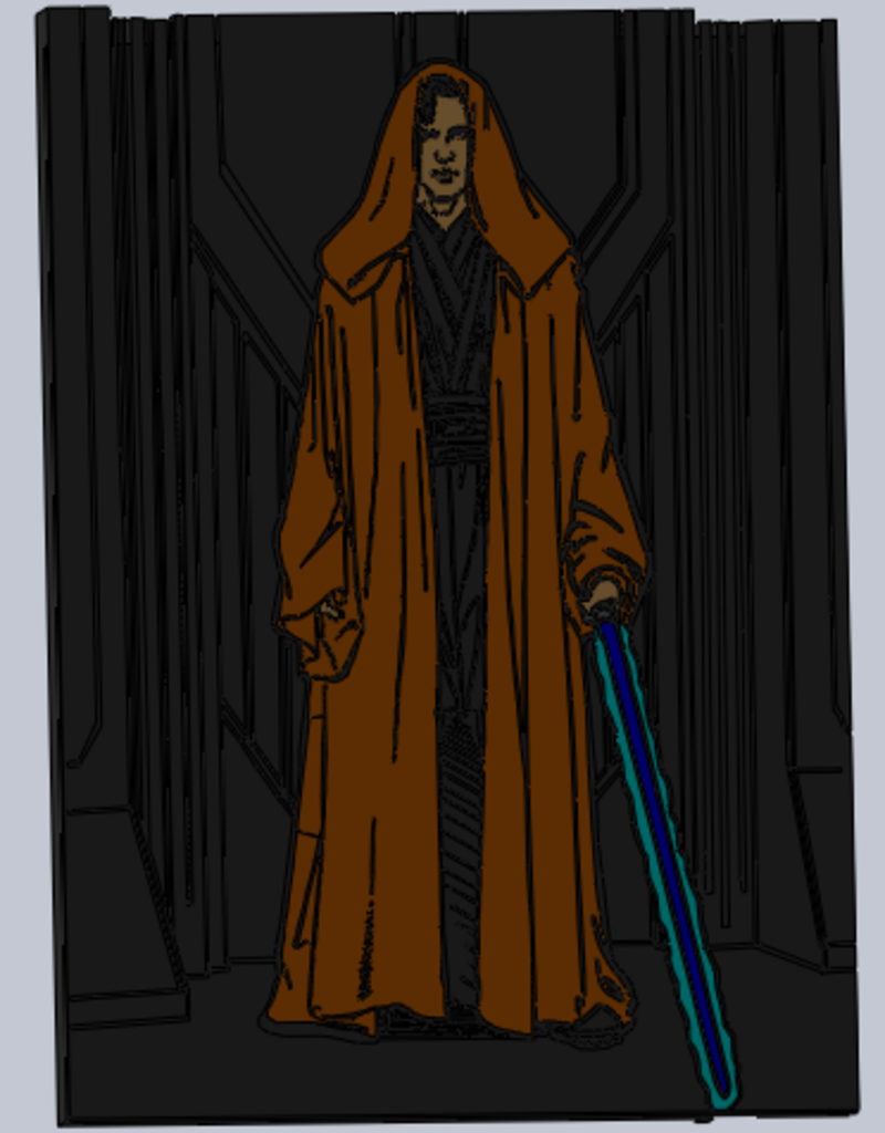 Star Wars Anakin Skywalker Jedi/Sith Lord.... REVERSIBLE!!